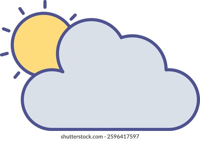 Weather illustration with isolated background 