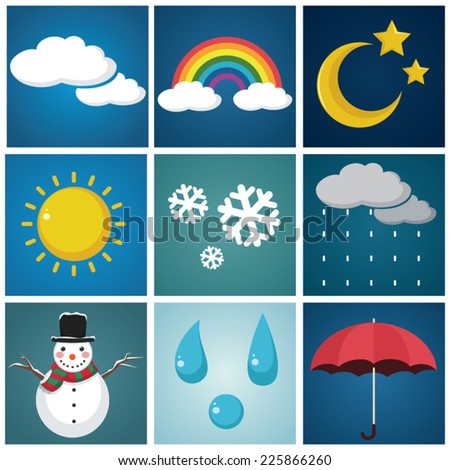 Weather Illustration Set