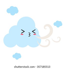 Weather Illustration Windy Icon Stock Vector (Royalty Free) 357185513 ...