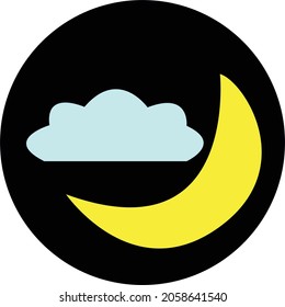 weather illustrations to explain the weather conditions at that time. This is a simple illustration design.