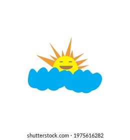 Weather ilustration icon design logo templat
