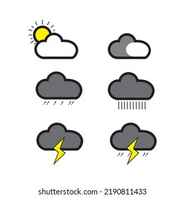 weather indication symbol, vector logo icon