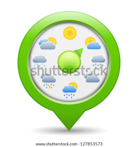 Weather indicator, vector eps10 illustration