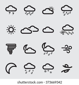 weather infographics flat icons 