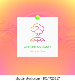 Weather insurance design