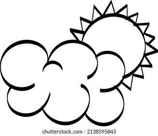  Weather line art. use as poster, card, flyer or T Shirt