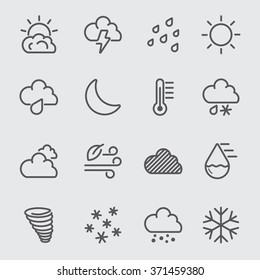 Weather line icon