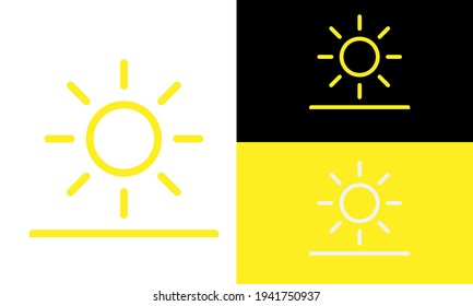 Weather line icon. Editable strokes. Pixel perfect.