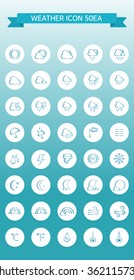 Weather Line icon set