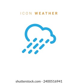 Weather line icon. Sun, rain, thunder storm, dew, wind, snow cloud, night sky minimal vector illustrations. Simple flat outline signs for web, forecast app. 30x30 Pixel Perfect. Editable Strokes.