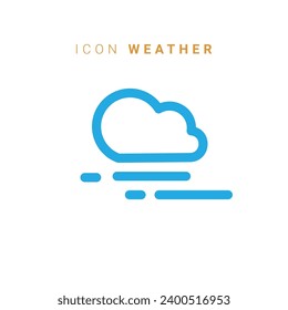 Weather line icon. Sun, rain, thunder storm, dew, wind, snow cloud, night sky minimal vector illustrations. Simple flat outline signs for web, forecast app. 30x30 Pixel Perfect. Editable Strokes.