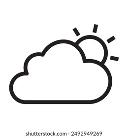 Weather line icon. vector illustration.