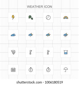 Weather line icons - 02
