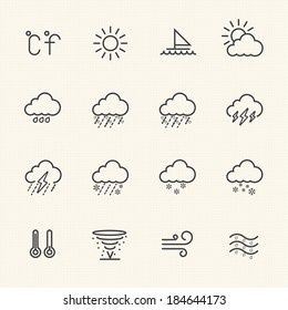Weather Line Icons