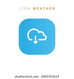 Weather line icons. Sun, rain, thunder storm, dew, wind, snow cloud, night sky minimal vector illustrations. Simple flat outline signs for web.