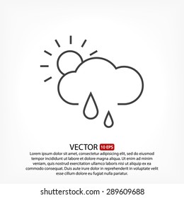 weather . line vector icon