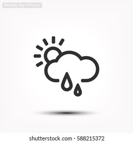 weather . line vector icon