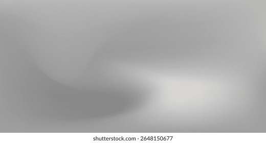 Weather Liquid Grey Cloudy Curve Gradient Mesh. Pastel Blurry Metal Monochrom Water Sky Smooth Surface. Cloud Light Smog Flow Silver Gradient Background. Gray Smoke Smooth Fluid Wavy White Background.