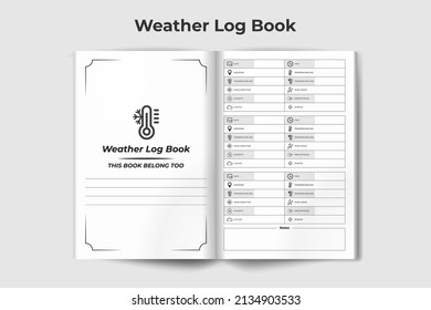 Weather Log Book KDP Interior