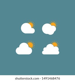 weather logo design, app icon vector, concept design