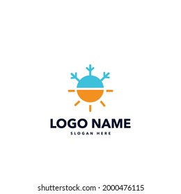 concepto de diseño del logotipo meteorológico 2021