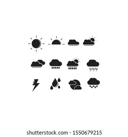Weather logo template vector icon design