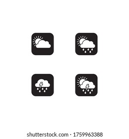 Weather logo template vector icon design