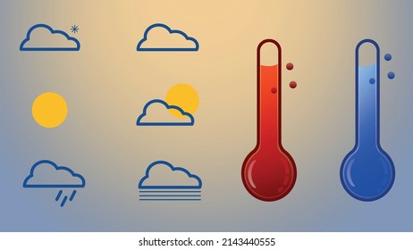 weather metheorology mercury temperature indicator
