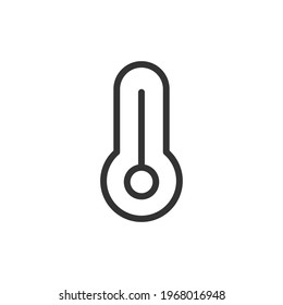 Weather minimal line icon. Web stroke symbol design. Weather sign isolated on a white background. Premium line icon.