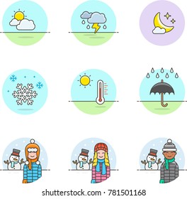 Weather- Multicolor Icon Set