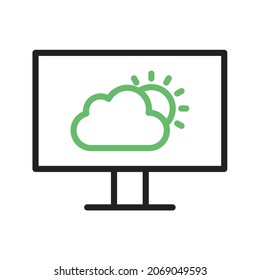 Weather News icon vector image. Can also be used for Physical Fitness. Suitable for mobile apps, web apps and print media.