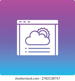Weather News vector icon. Can be used for printing, mobile and web applications.