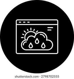 Weather News vector icon. Can be used for printing, mobile and web applications.