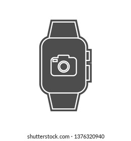 weather on a smart clock icon. Element of minimalistic for mobile concept and web apps icon. Glyph, flat icon for website design and development, app development