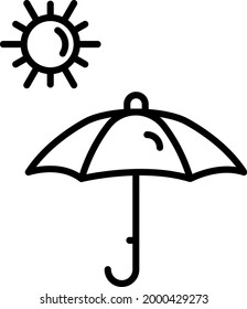  Diseño de iconos del vector de contorno meteorológico
