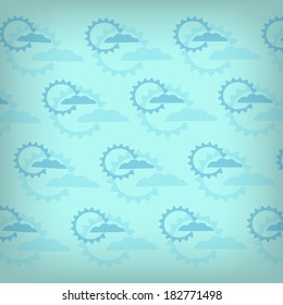 Weather pattern on blue