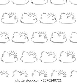 weather pattern. weather seamless pattern. doodle weather seamless pattern. doodle weather background