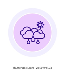 Icono de patrones de Clima, Clima, patrones, ícono, ícono de línea atmosférica, ícono de Vector editable, píxel perfecto, archivo ai del ilustrador