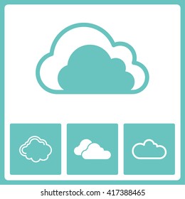 Weather pictogram. Web vector graphic. Design collection.