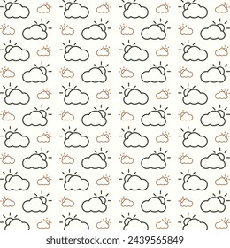 Weather pretty trendy multicolor repeating pattern vector illustration background