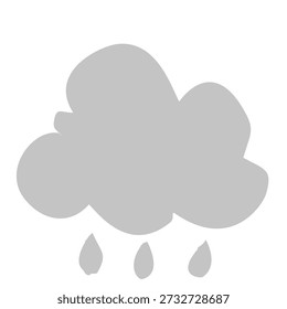 Weather rain cloud icon graphic for presentations, infographics, and digital products.