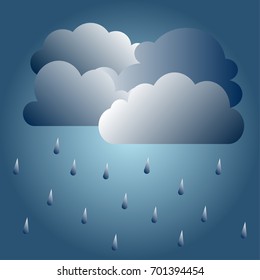 weather Rain clouds in wet day 