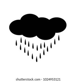 Weather rain icon template