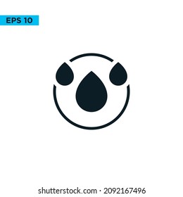 weather rain icon vector flat design
