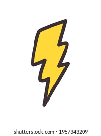 Weather rain power thunder icon