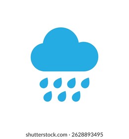 chuva pluviométrica ícone de nuvem