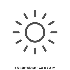 Weather related icon outline and linear vector.