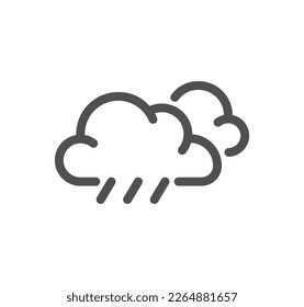 Weather related icon outline and linear vector.
