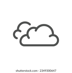 Weather related icon outline and linear vector.