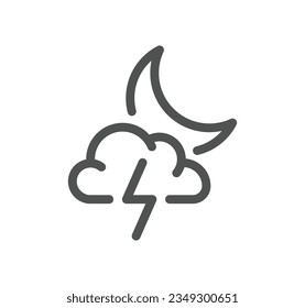 Weather related icon outline and linear vector.